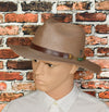 Brown SANTANA BY CARLOS SANTANA Fedora Style Wide Brim Hat - XL