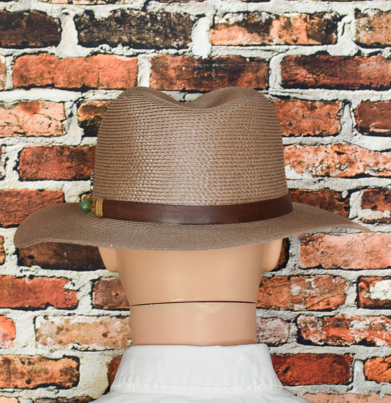 Brown SANTANA BY CARLOS SANTANA Fedora Style Wide Brim Hat - XL