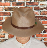 Brown SANTANA BY CARLOS SANTANA Fedora Style Wide Brim Hat - XL