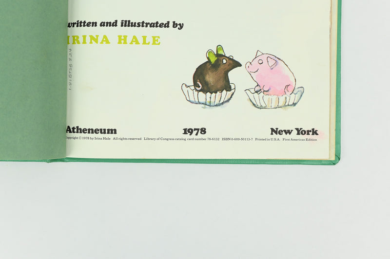 1978 1st American Edition - CHOCOLATE MOUSE AND SUGAR PIG: And How They Ran Away To Escape Being Eaten - Irina Hale  - Hardback Picturebook