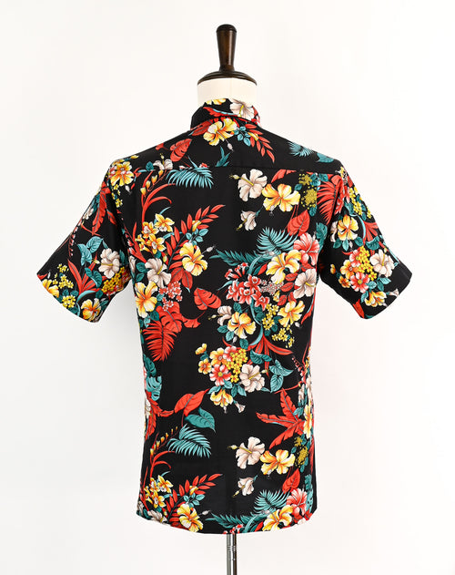 Vintage 60s/70s Multicolor PARADISE HAWAII Floral Hawaiian Button Up Shirt