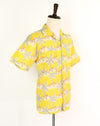 Vintage 80's Yellow & Grey Palm Tree Print TROPICANA PRODUCTS INC. Hawaiian Shirt - M