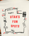 Vintage 1990 EAGLE'S UTAH'S FUN SPOTS White T-Shirt - XL