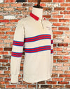 Vintage 80s Striped 'TASMAN C' "Americas Cup 1983" Long Sleeve Rugby Polo - 46