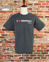 Bluish Grey I LOVE HISTORY Short Sleeve T-Shirt - L