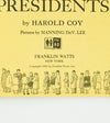 1952 11th Printing - THE FIRST BOOK OF PRESIDENTS - Harold Coy - Franklin Watts Hardback Book