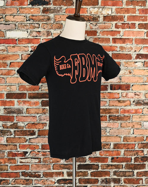 Rare Black FBM Bike Co. BMX T-Shirt - S
