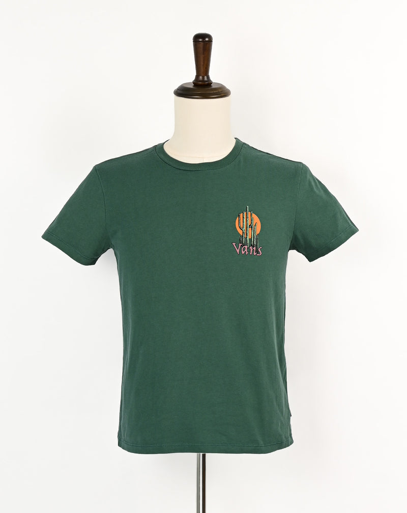 Green VANS Greeting from VANS Desert Cactus Short Sleeve T-Shirt