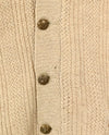 Vintage 70s/80s Beige PURITAN Knit Cardigan Sweater Vest - XL