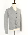 Vintage 70s/80s Grey Knit Acrylic Cardigan Sweater