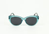 NIB - LUX DE VILLE - Teal Crystal Acetate Frame w/ Black Smoke Lens - LULU Sunglasses