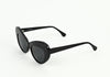 NIB - LUX DE VILLE - Black Acetate Frame w/ Dark Lens - AVA Sunglasses