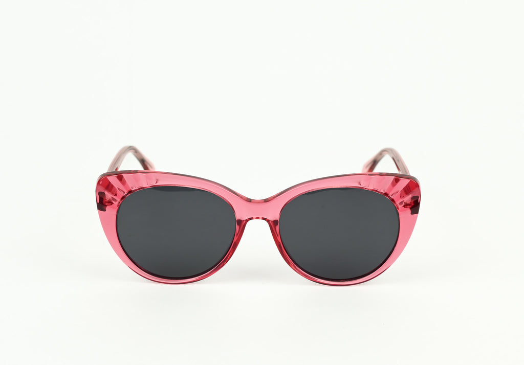 NIB - LUX DE VILLE - Rose Crystal Acetate Frame w/ Black  display picture 3
