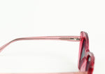 NIB - LUX DE VILLE - Rose Crystal Acetate Frame w/ Black Smoke Lens - LULU Sunglasses