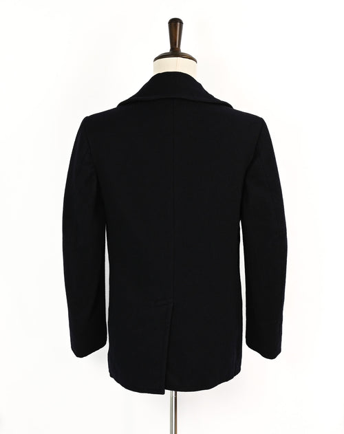 Vintage 1973 Blue Black PEMBROKE INC. Wool Military Peacoat - 36R