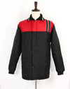Vintage Black & Red SNOW-SHIELD by SAMCO Coat w/ Detachable Hood