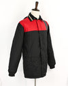 Vintage Black & Red SNOW-SHIELD by SAMCO Coat w/ Detachable Hood