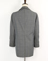 Vintage 60s Blue Grey Plaid TOWNCRAFT PLUS Trench Coat - 40