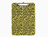 Yellow & Black Leopard Print Clipboard