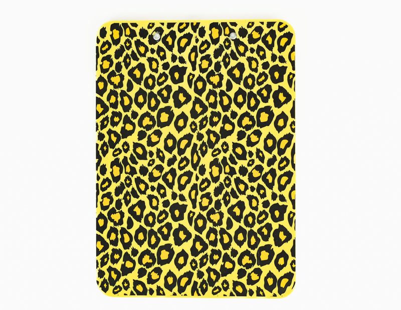 Yellow & Black Leopard Print Clipboard