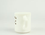 Vintage White "I LOVE GRANDPA" Coffee Milk Glass Mug