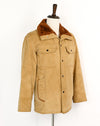 Vintage 70s Tan Suede & Brown Faux Fur TOWNCRAFT JCPENNY Lined Snap Button Coat - M