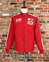メンズ Vintage 80s Flight Apparel, Ind. CRC レッド ジップアップ レーシング ジャケット - M
