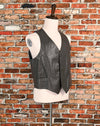 Vintage Grey Leather PIONEER WEAR Leather Vest - 40