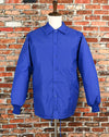 Vintage Blue Nylon HILTON "Active Apparel" Snap Button Jacket - XL