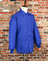 Vintage Blue Nylon HILTON "Active Apparel" Snap Button Jacket - XL