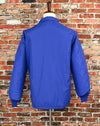 Vintage Blue Nylon HILTON "Active Apparel" Snap Button Jacket - XL