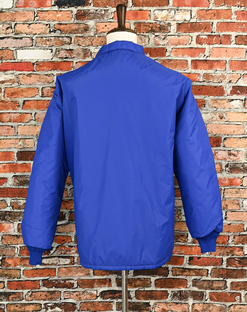 Vintage Blue Nylon HILTON "Active Apparel" Snap Button Jacket - XL