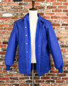 Vintage Blue Nylon HILTON "Active Apparel" Snap Button Jacket - XL
