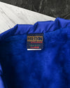 Vintage Blue Nylon HILTON "Active Apparel" Snap Button Jacket - XL
