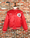 Vintage Red BIRDIE By Richard A. Leslie "Wright Trucking Coalville, Utah" Bomber Jacket - M