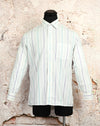 Vintage 80s/90s White Blue & Purple Striped CHRISTIAN DIOR Long Sleeve Button Up Shirt - 32-33