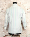 Vintage 80s/90s White Blue & Purple Striped CHRISTIAN DIOR Long Sleeve Button Up Shirt - 32-33