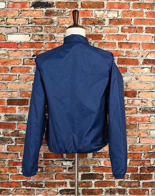 メンズ ヴィンテージ 80's Cal-Sport レッド シェブロン ダークブルー ウィンドブレーカー ジャケット - L