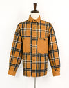 Vintage Light Brown Plaid ROCOCO Denim Jacket - M