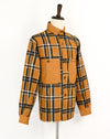 Vintage Light Brown Plaid ROCOCO Denim Jacket - M