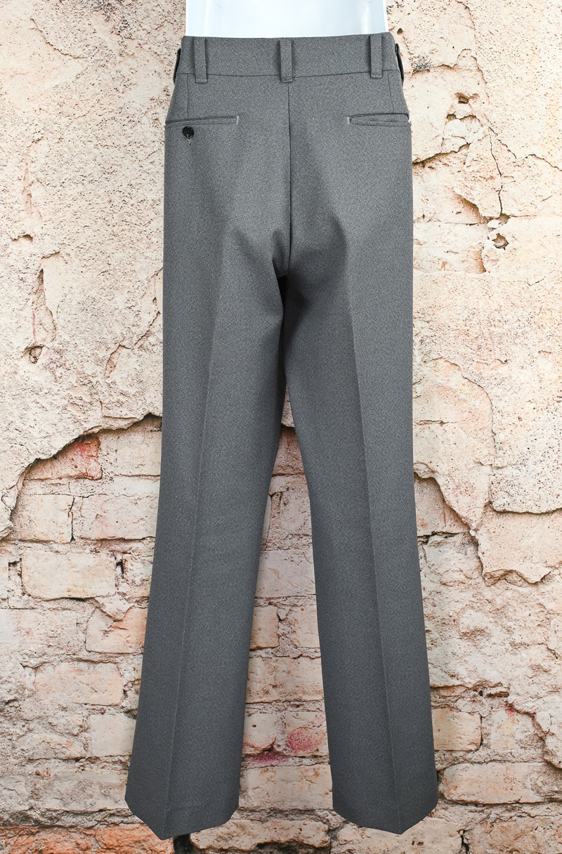 Vintage 60s/70s Grey FARAH Wide Leg Polyester Dress Pants