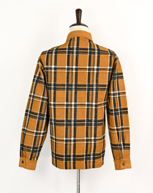 Vintage Light Brown Plaid ROCOCO Denim Jacket - M