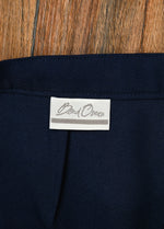 Vintage 80s Dark Blue BEND OVER Polyester Dress Pants - 14 AVG.