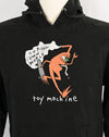 RARE Vintage Black TOY MACHINE "Our Own World" Orange Monster Skate Hoodie - M