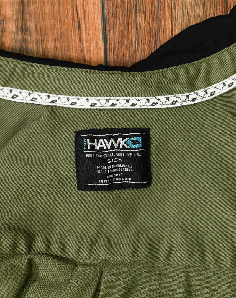 Green Denim TONY HAWK Snap Button Skate Jacket - S