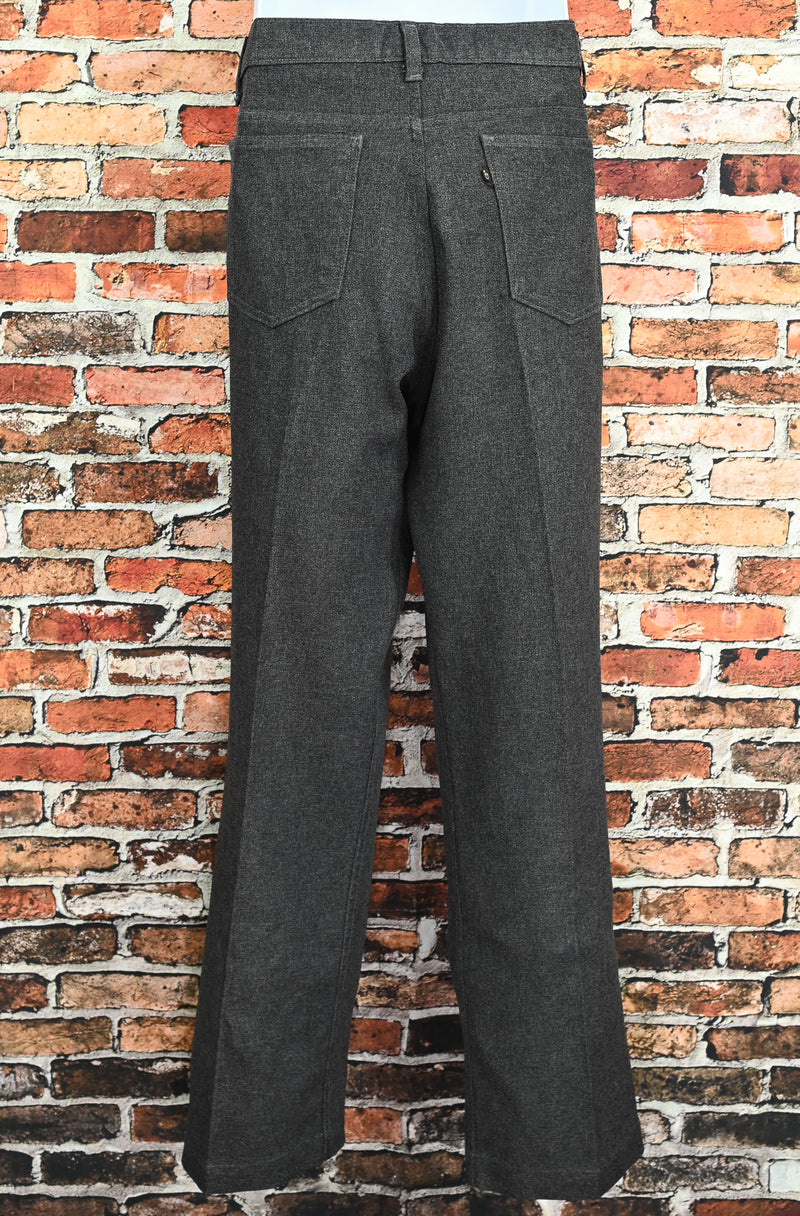 Vintage 70s Grey LEVI'S Sta-Prest Polyester Dress Pants - 36 X 32