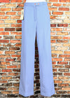 DEADSTOCK Periwinkle GLAD RAGS Corduroy Polyester High Waisted Dress Pants - 6/7