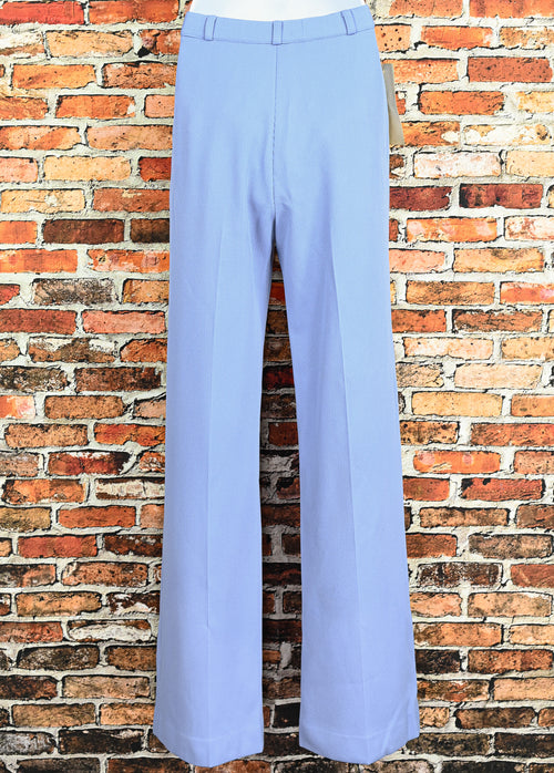 DEADSTOCK Periwinkle GLAD RAGS Corduroy Polyester High Waisted Dress Pants - 6/7