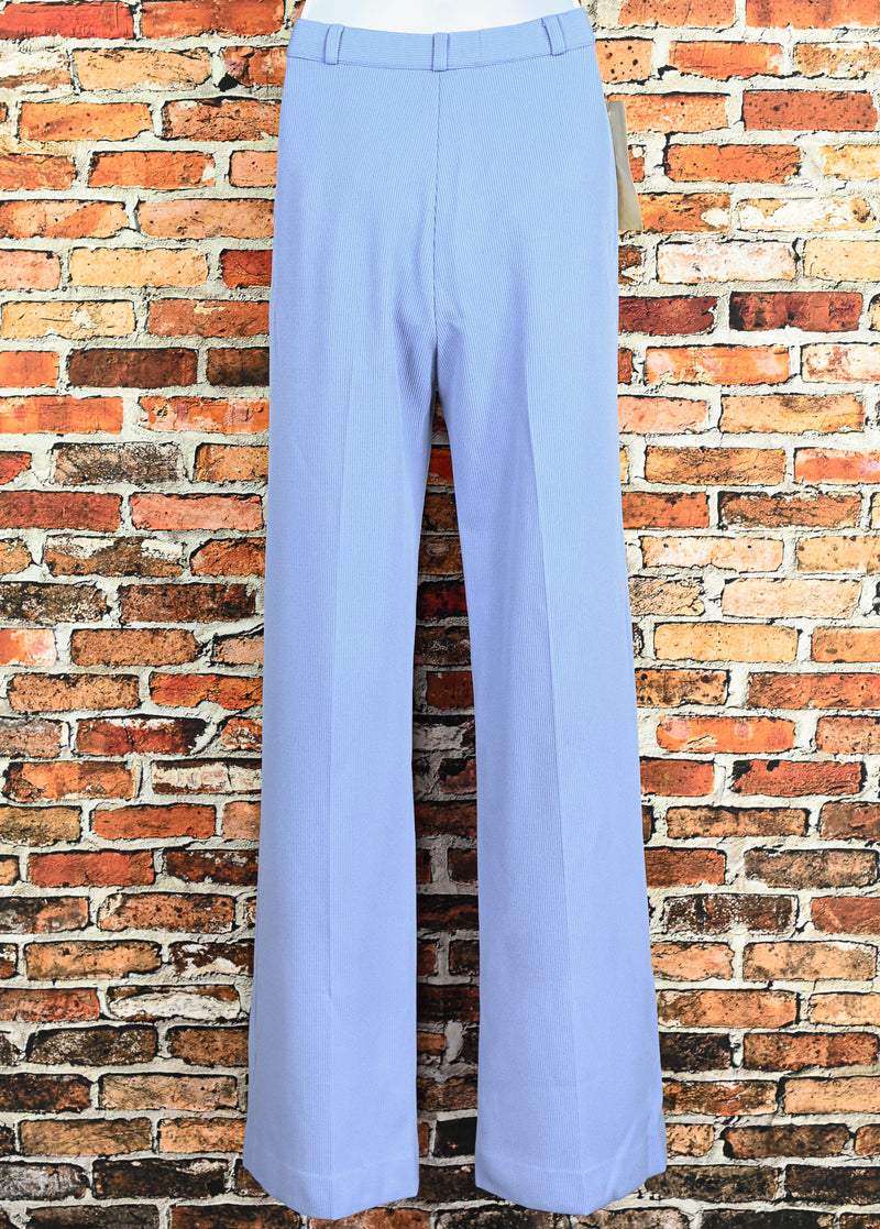 DEADSTOCK Periwinkle GLAD RAGS Corduroy Polyester High Waisted Dress Pants - 6/7