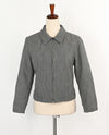 Vintage 90s Black & Grey PENDLETON Wool Zip Up Harrington Jacket - 12